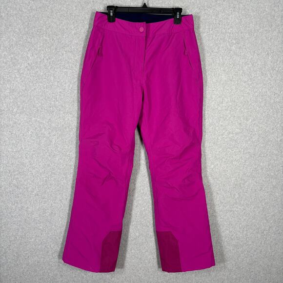Lands End Snow Pants Womens Small Pink Squall Insulated Waterproof Ski Snowboard - Picture 1 of 16